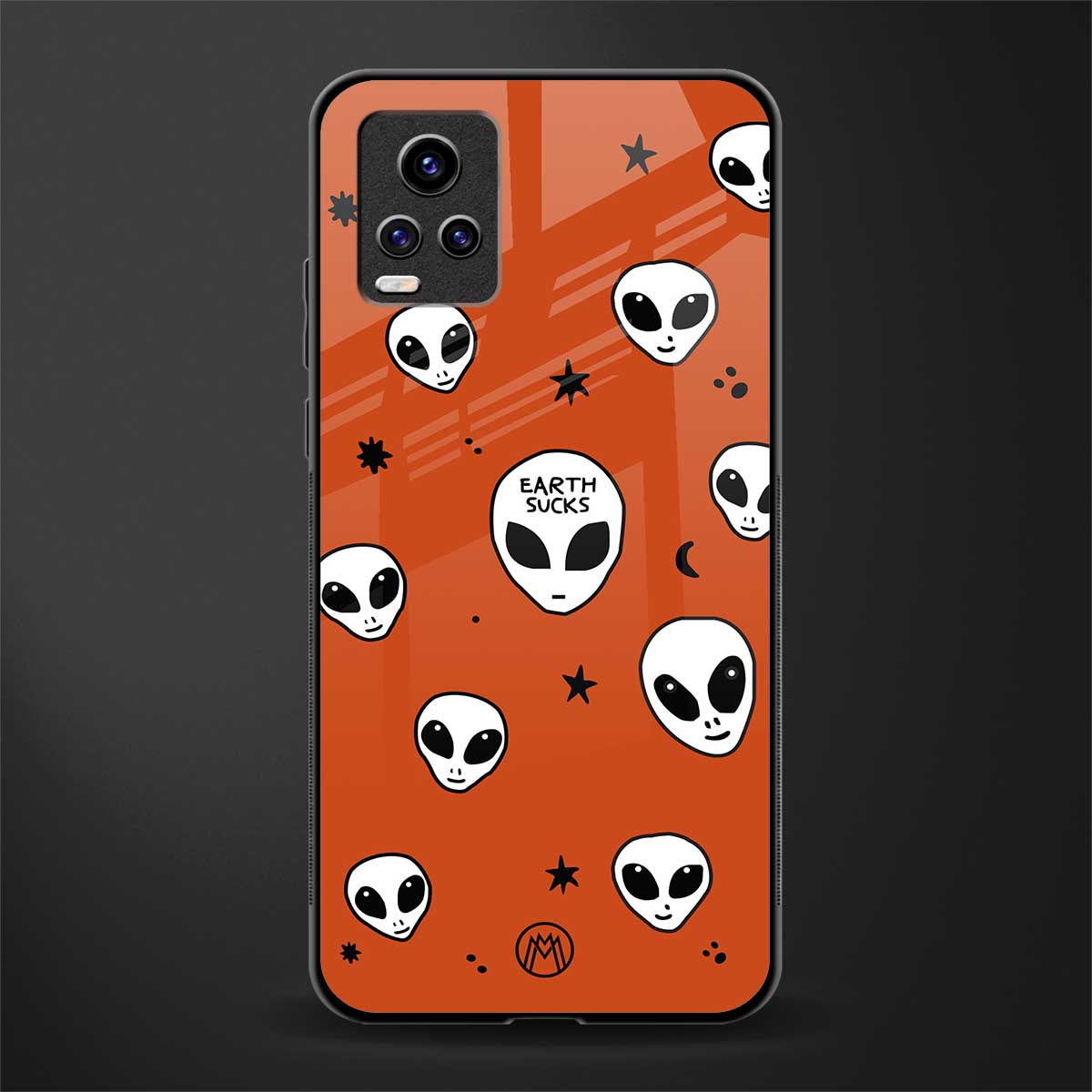 earth sucks glass case for vivo v20 image