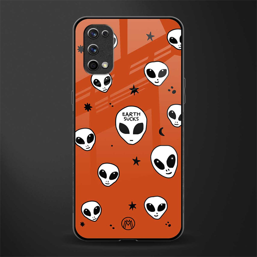 earth sucks glass case for realme 7 pro image