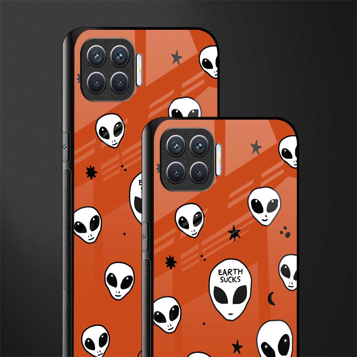 earth sucks glass case for oppo f17 pro image-2