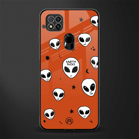 earth sucks glass case for redmi 9 image