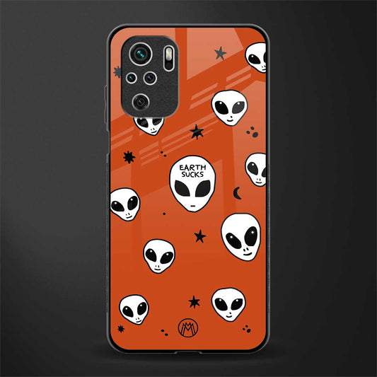 earth sucks glass case for redmi note 10 image