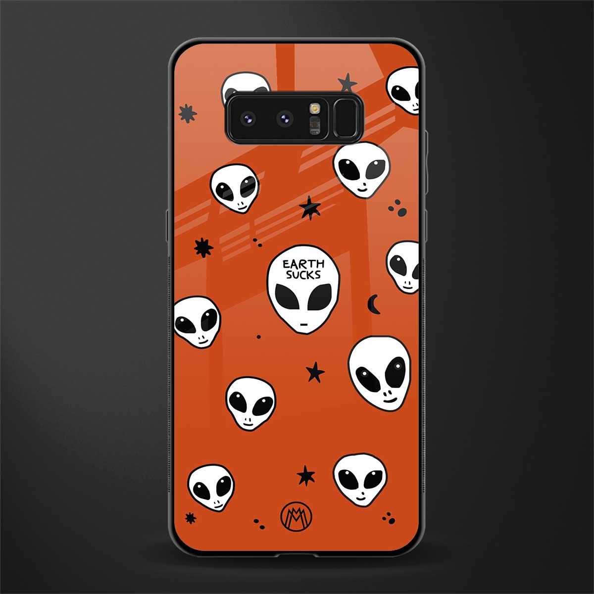 earth sucks glass case for samsung galaxy note 8 image