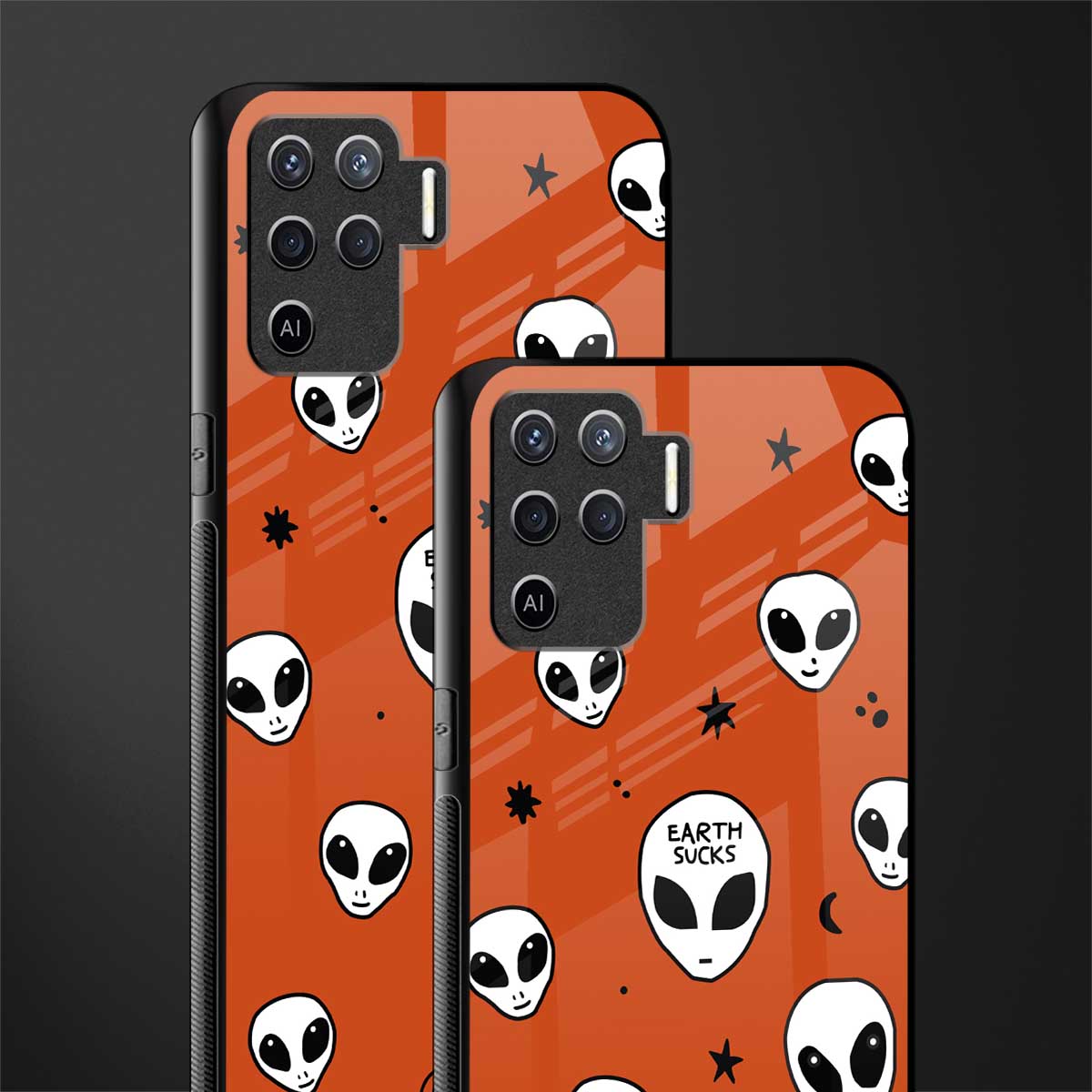earth sucks glass case for oppo f19 pro image-2