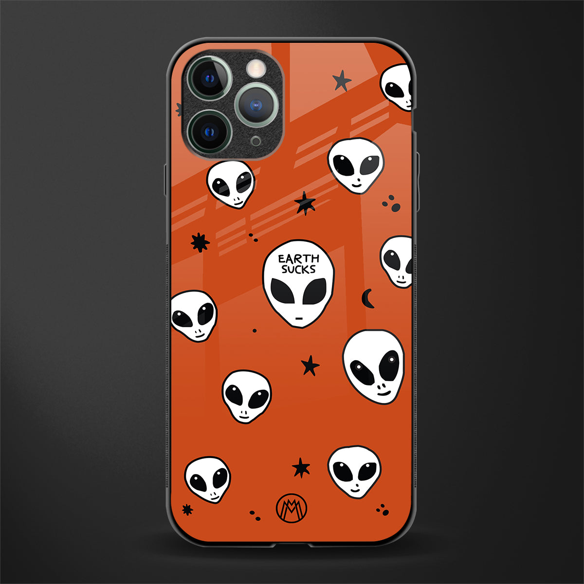 earth sucks glass case for iphone 11 pro max image