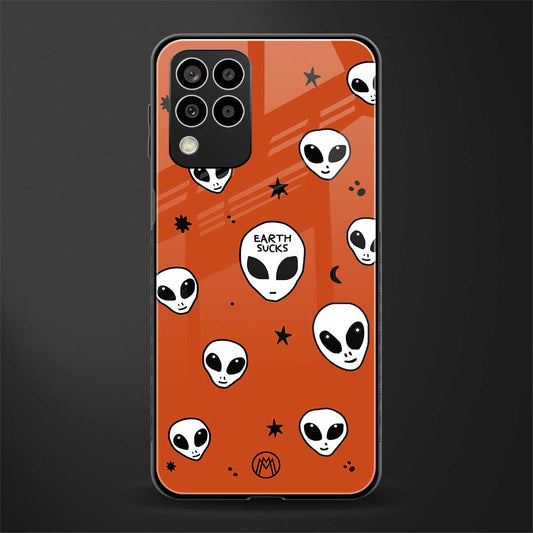 earth sucks back phone cover | glass case for samsung galaxy m33 5g