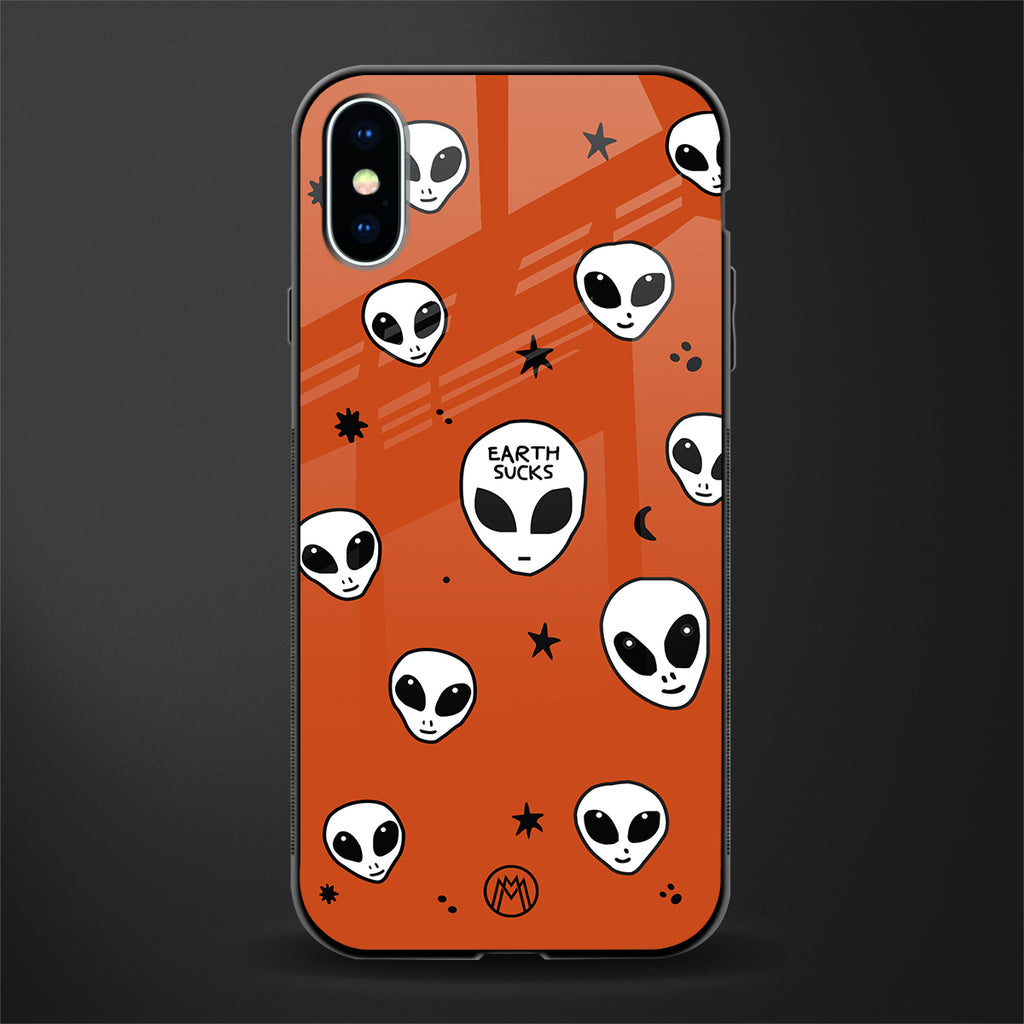 earth sucks glass case for iphone x image