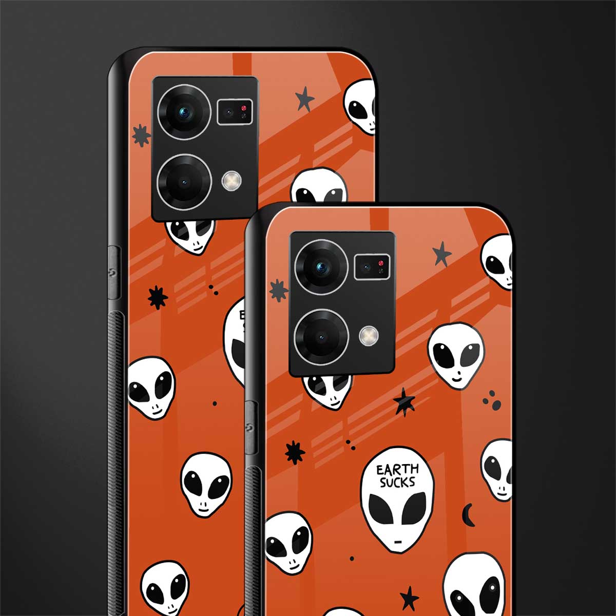 earth sucks back phone cover | glass case for oppo f21 pro 4g