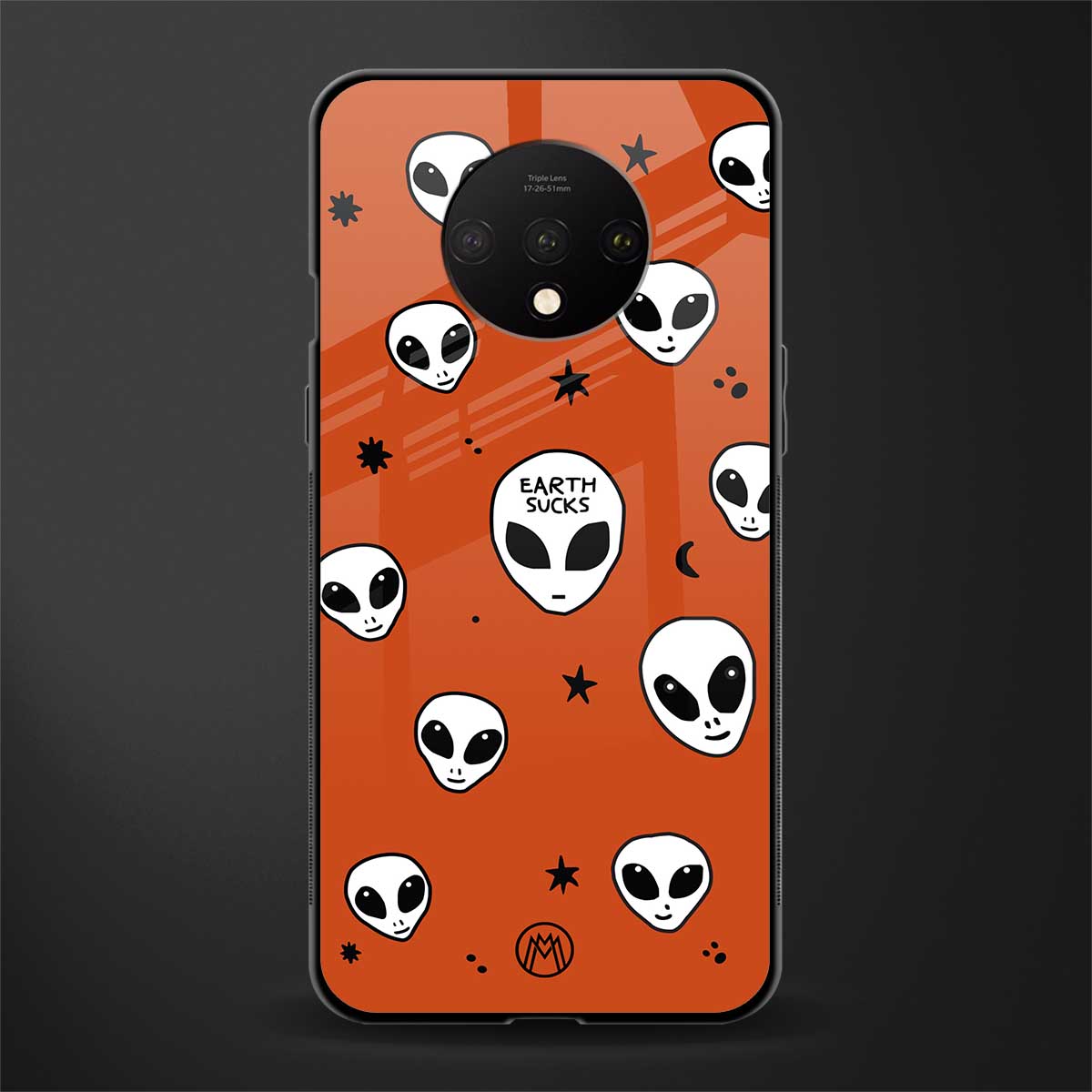 earth sucks glass case for oneplus 7t image