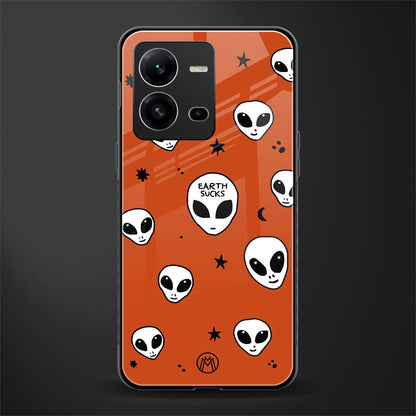 earth sucks back phone cover | glass case for vivo v25-5g