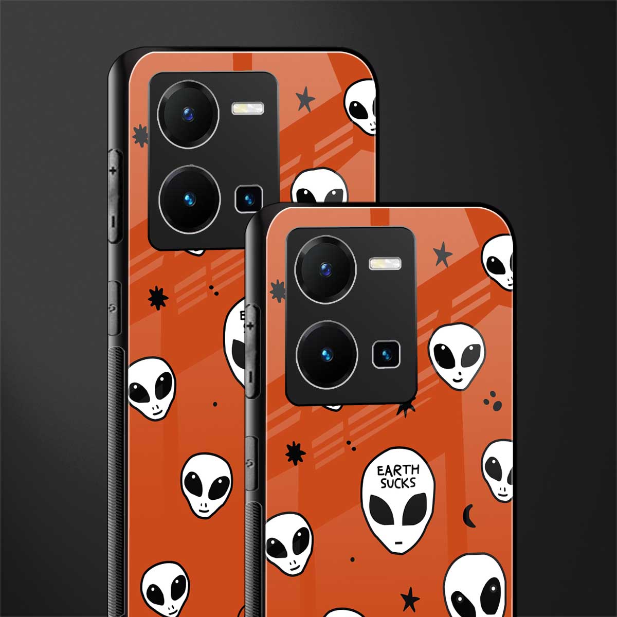 earth sucks back phone cover | glass case for vivo y35 4g
