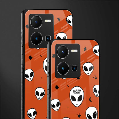 earth sucks back phone cover | glass case for vivo y35 4g