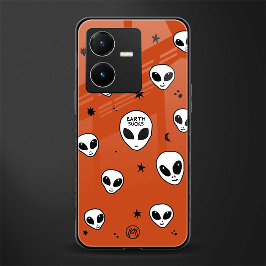 earth sucks back phone cover | glass case for vivo y22