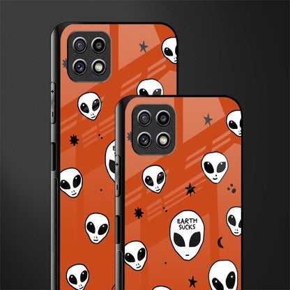 earth sucks back phone cover | glass case for samsung galaxy f42