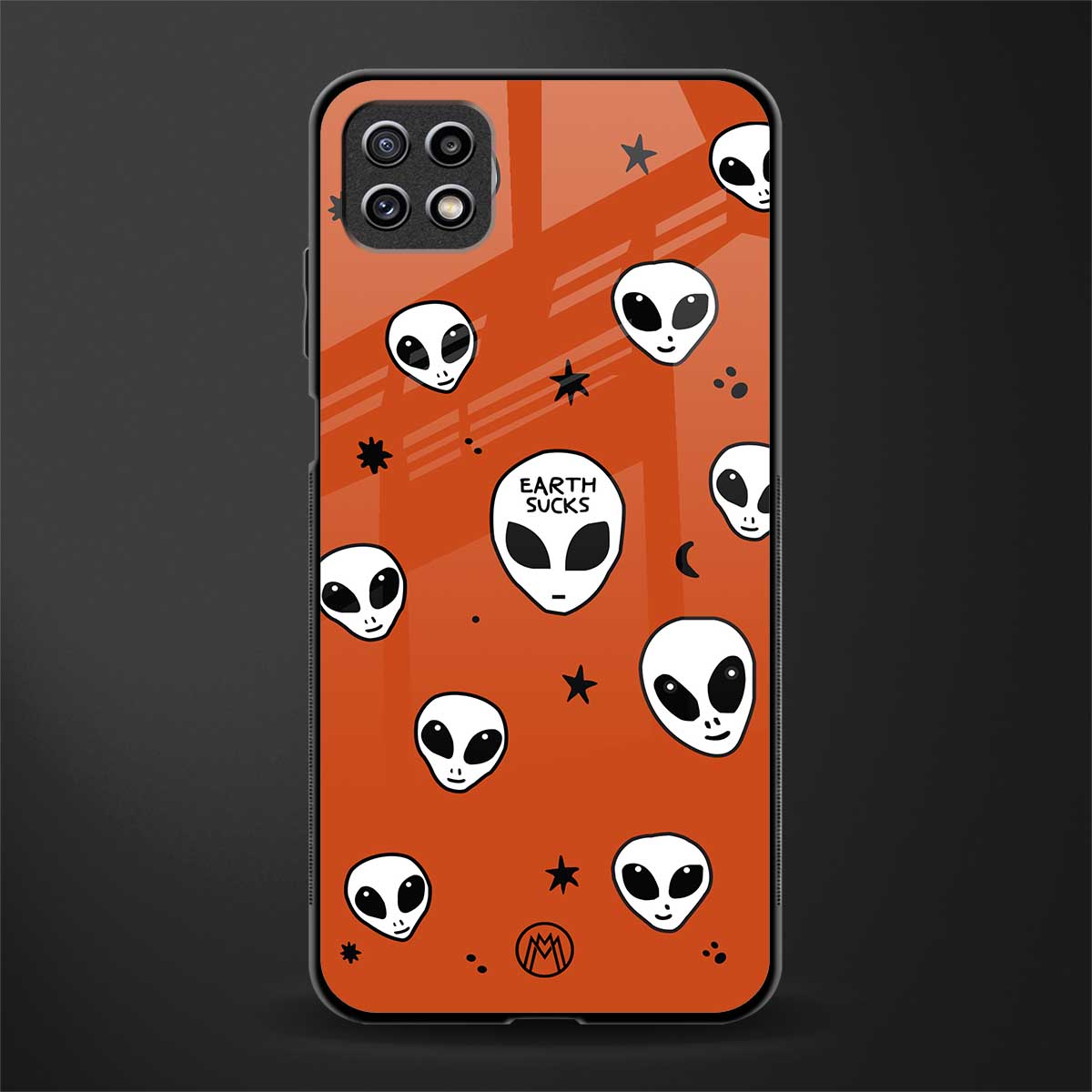 earth sucks back phone cover | glass case for samsung galaxy f42