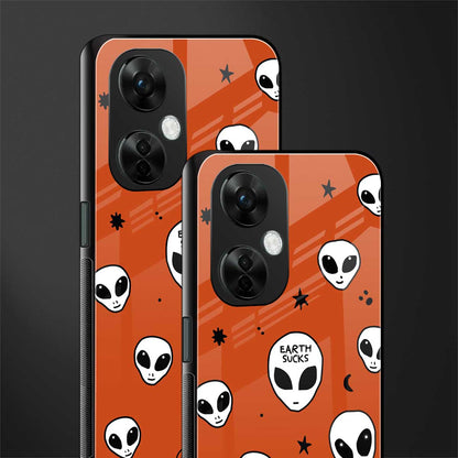 earth sucks back phone cover | glass case for oneplus nord ce 3 lite