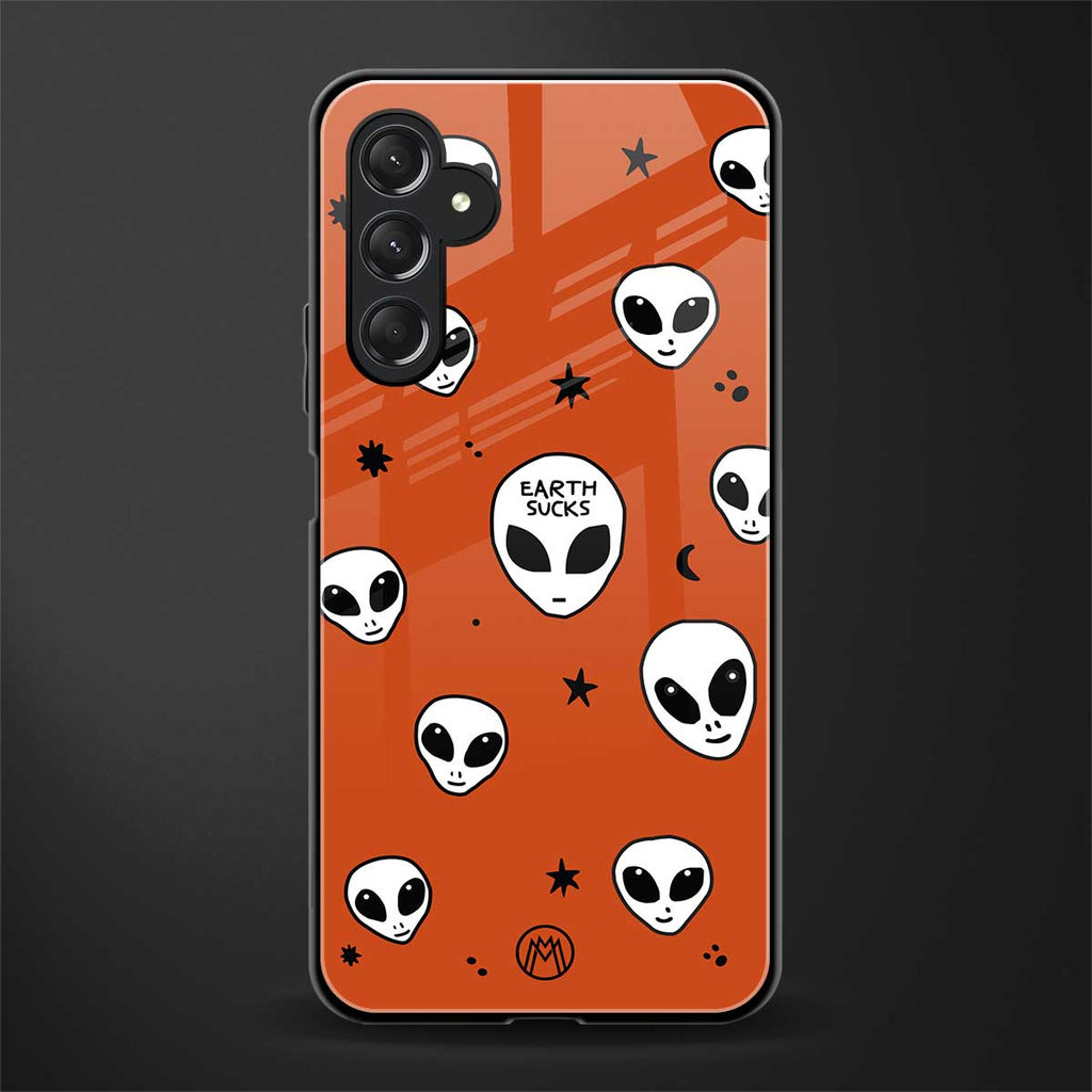 earth sucks back phone cover | glass case for samsun galaxy a24 4g