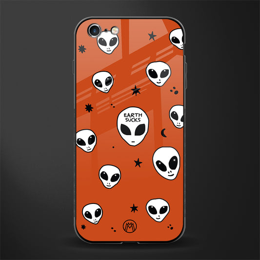 earth sucks glass case for iphone 6 image