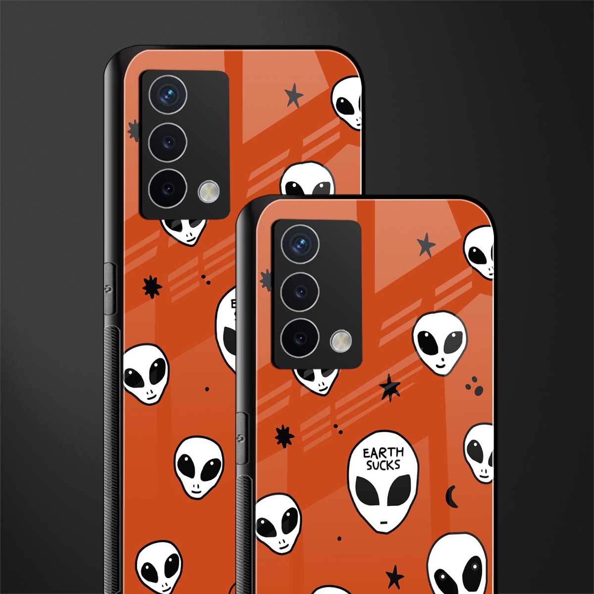 earth sucks back phone cover | glass case for oppo a74 4g