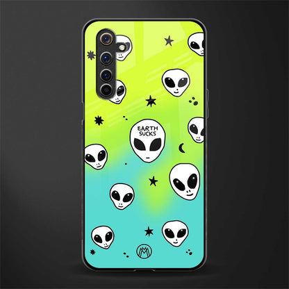 earth sucks neon edition glass case for realme 6i image