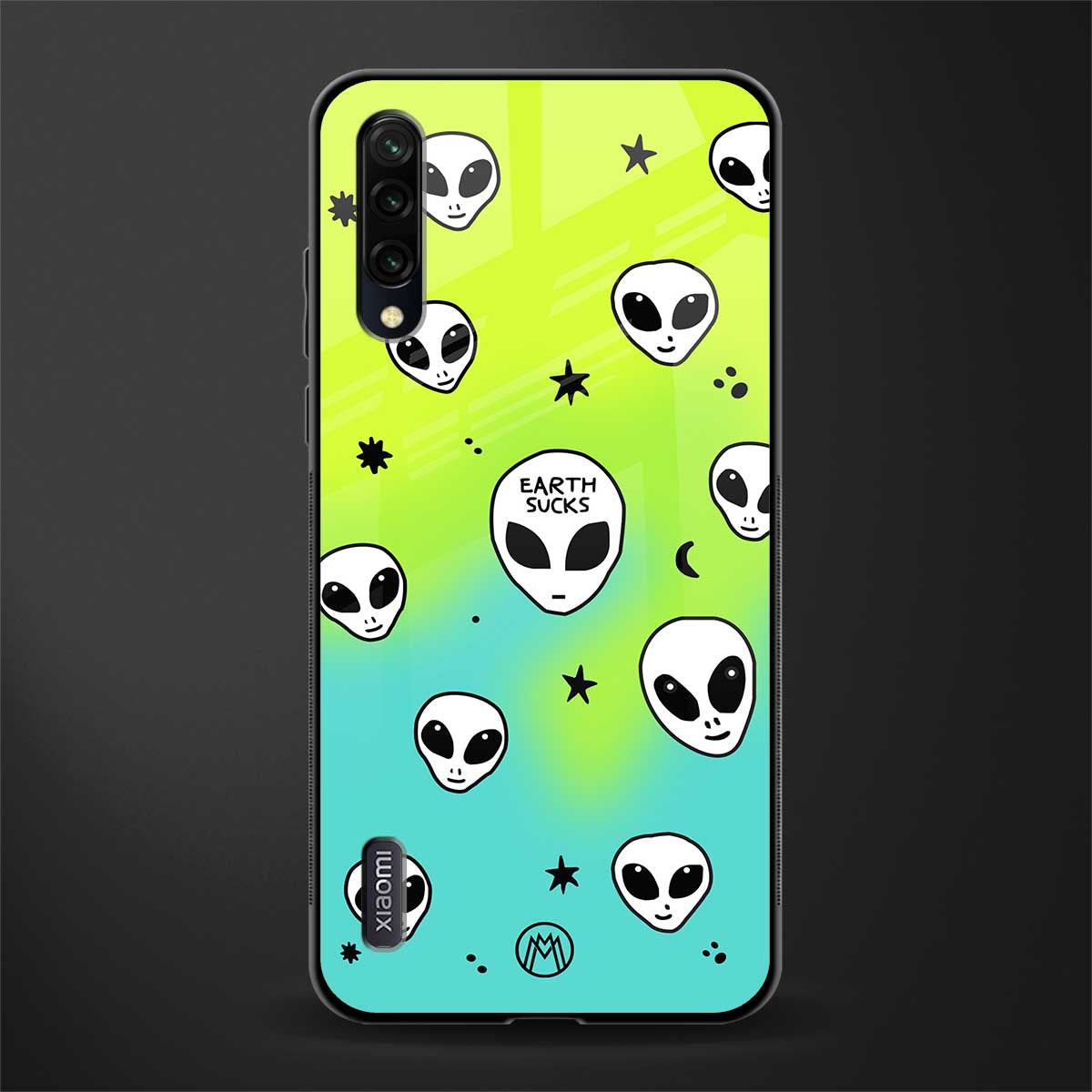 earth sucks neon edition glass case for mi a3 redmi a3 image