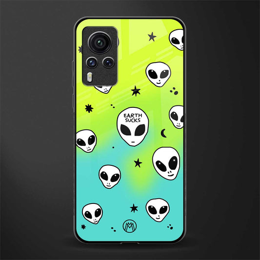 earth sucks neon edition glass case for vivo x60 pro image