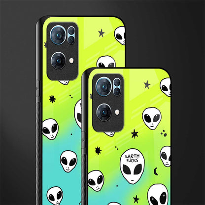 earth sucks neon edition glass case for oppo reno7 pro 5g image-2