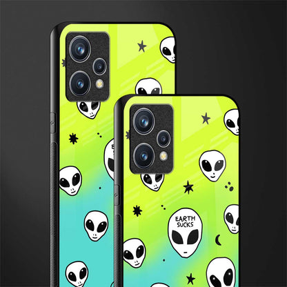 earth sucks neon edition glass case for realme 9 pro plus 5g image-2