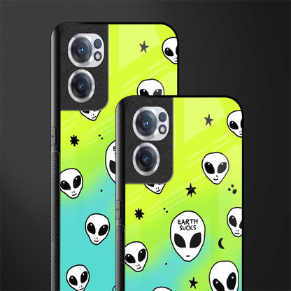 earth sucks neon edition glass case for oneplus nord ce 2 5g image-2