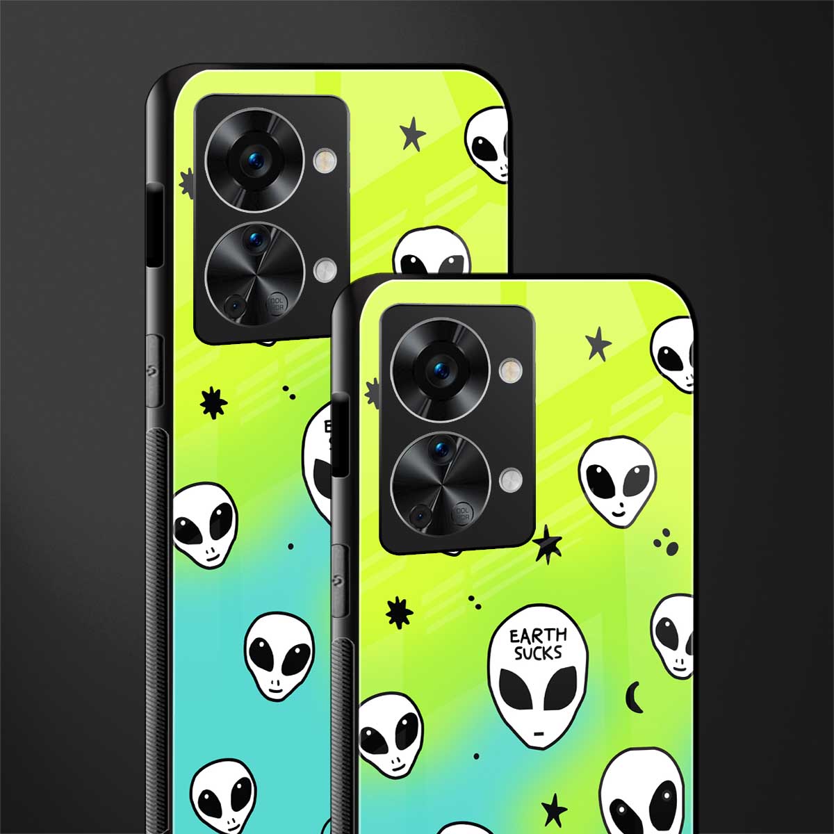 earth sucks neon edition glass case for phone case | glass case for oneplus nord 2t 5g