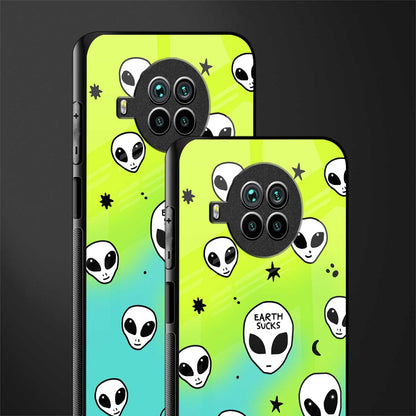 earth sucks neon edition glass case for mi 10i image-2