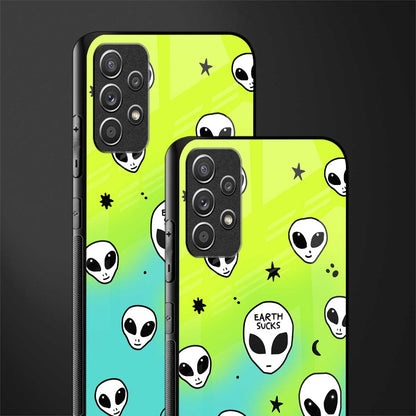 earth sucks neon edition glass case for samsung galaxy a52 image-2