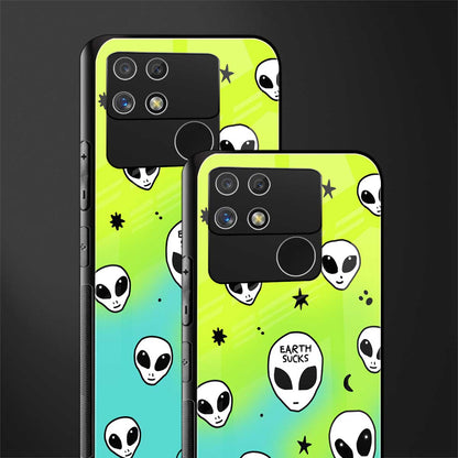 earth sucks neon edition back phone cover | glass case for realme narzo 50a