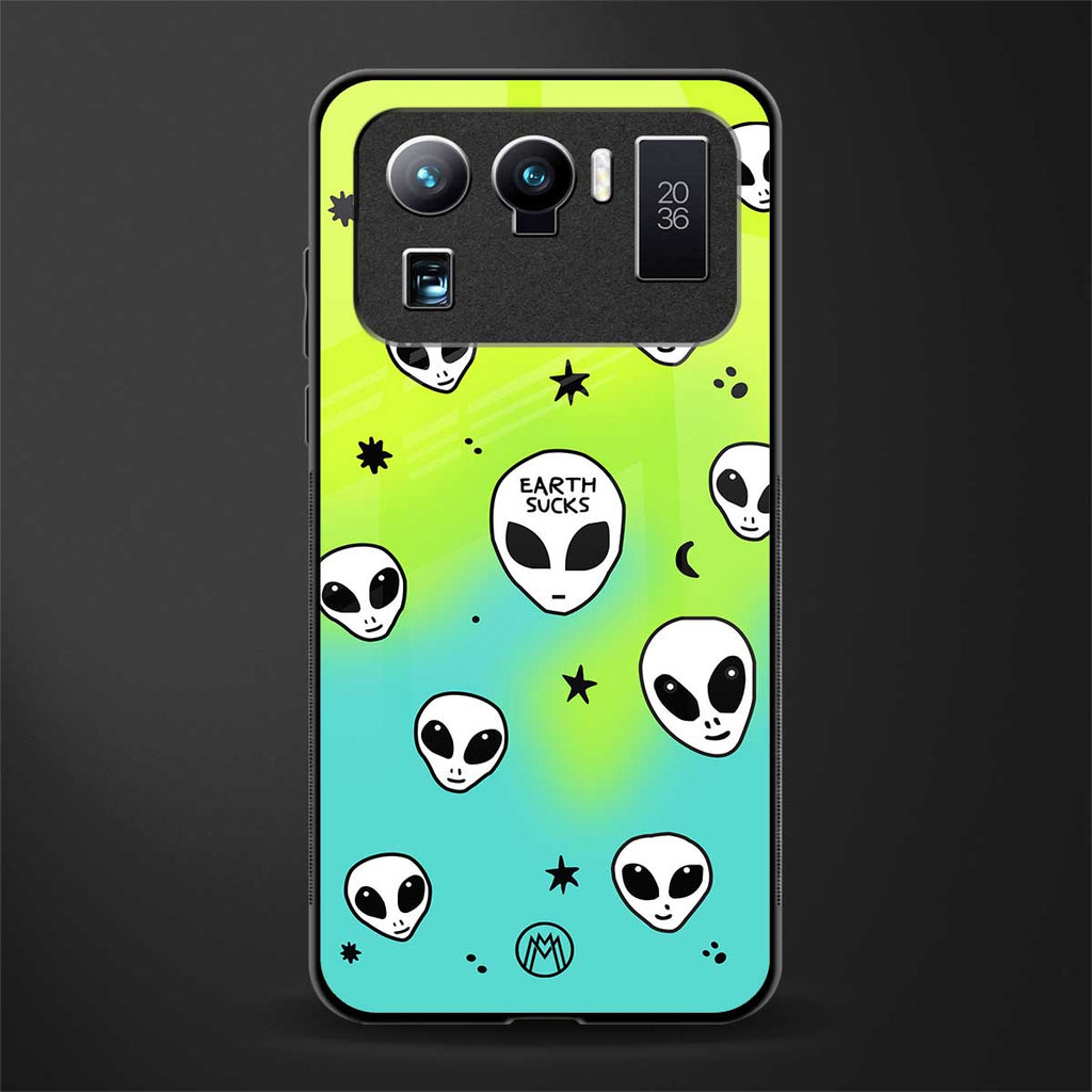earth sucks neon edition glass case for mi 11 ultra 5g image