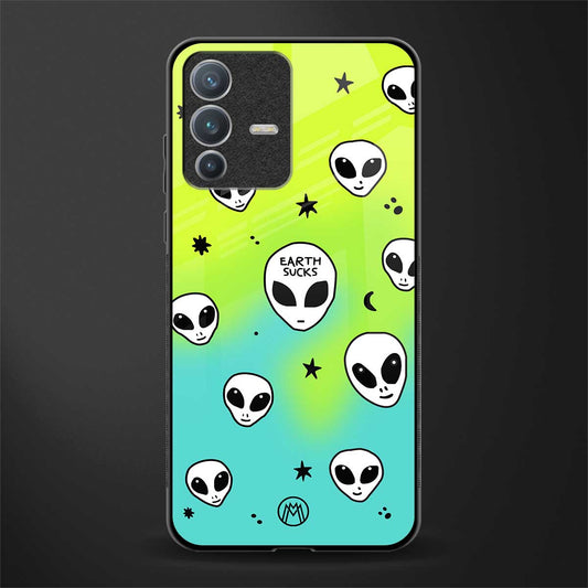 earth sucks neon edition glass case for vivo v23 pro 5g image