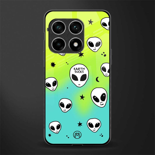 earth sucks neon edition glass case for oneplus 10 pro 5g image