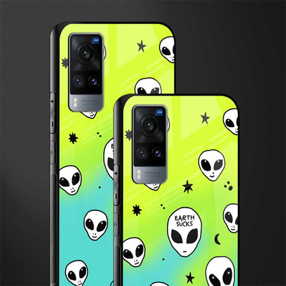 earth sucks neon edition glass case for vivo x60 image-2