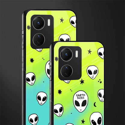 earth sucks neon edition back phone cover | glass case for vivo y16