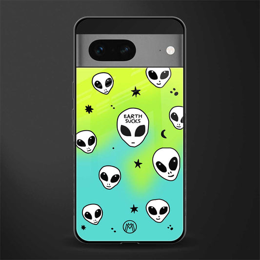 earth sucks neon edition back phone cover | glass case for google pixel 7