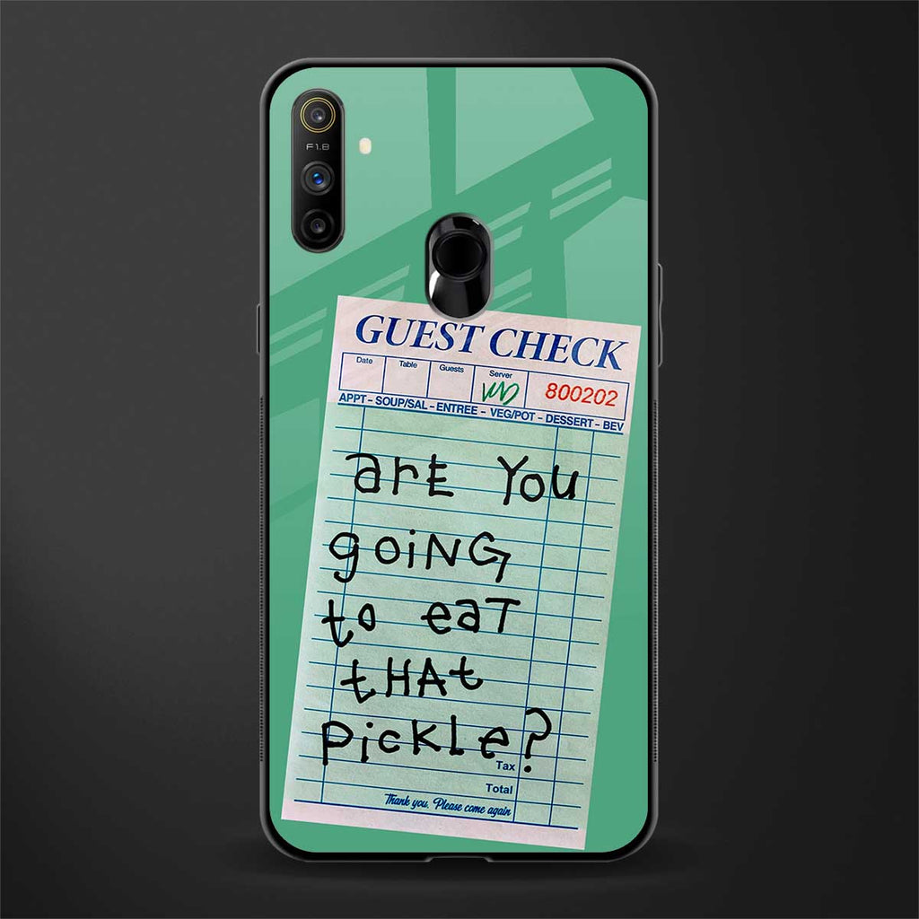 eat that pickle glass case for realme narzo 10a image