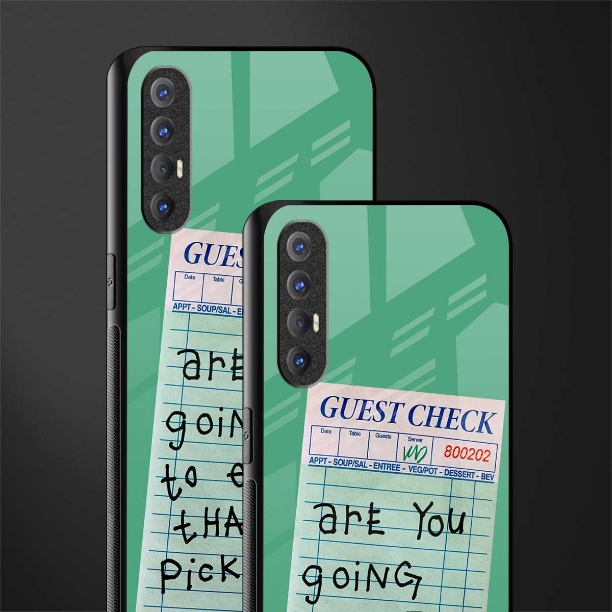 eat that pickle glass case for oppo reno 3 pro image-2