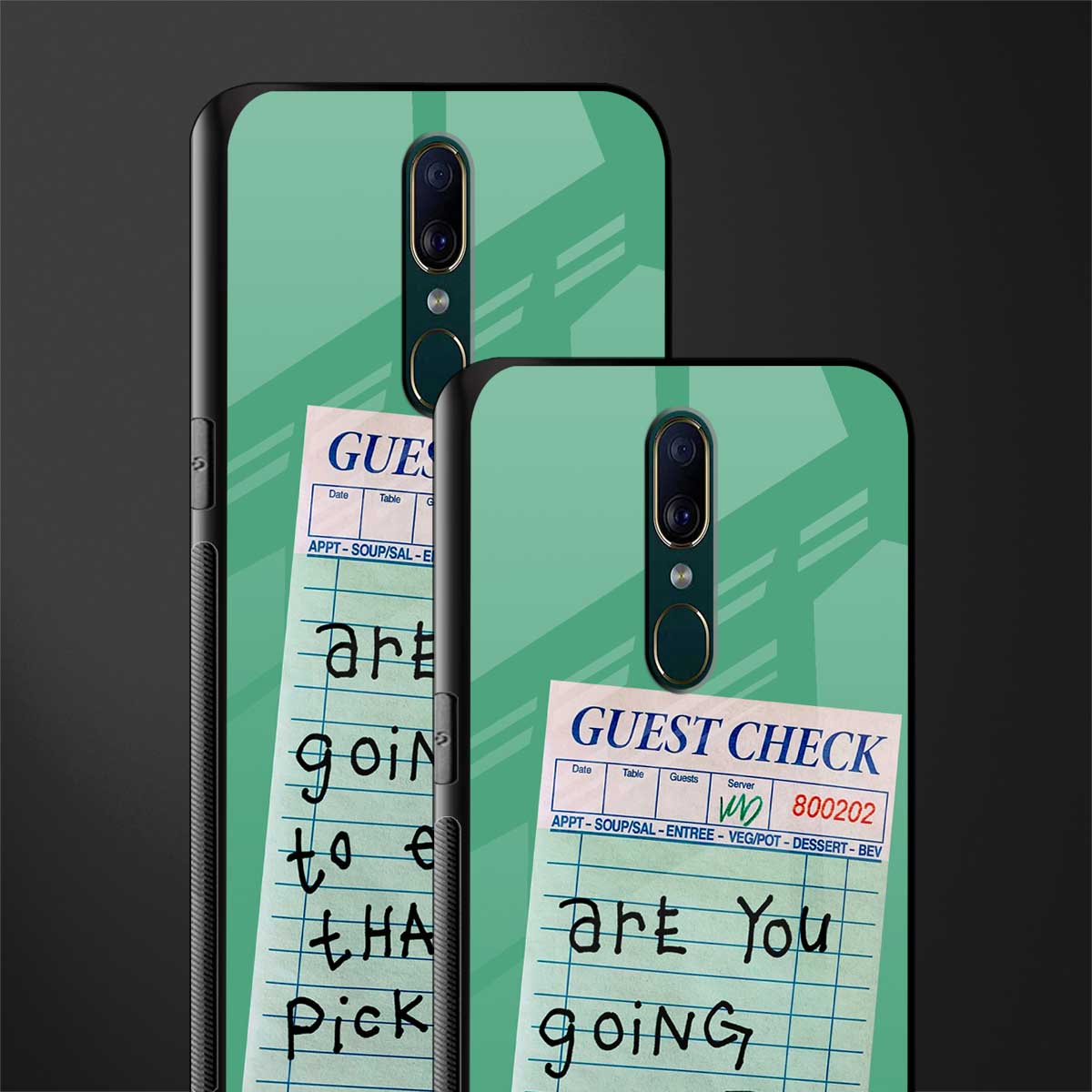 eat that pickle glass case for oppo a9 image-2