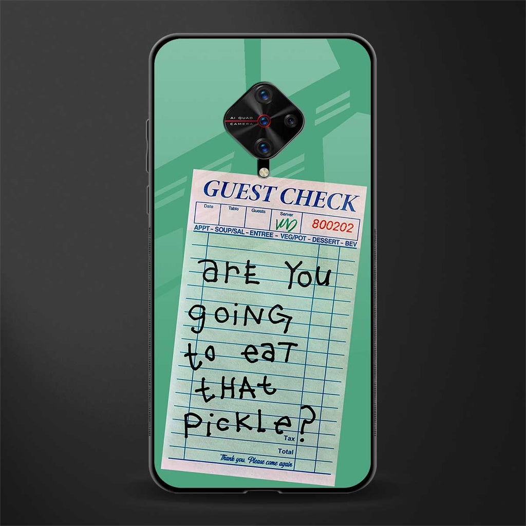 eat that pickle glass case for vivo s1 pro image