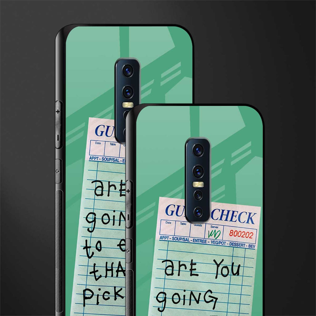 eat that pickle glass case for vivo v17 pro image-2