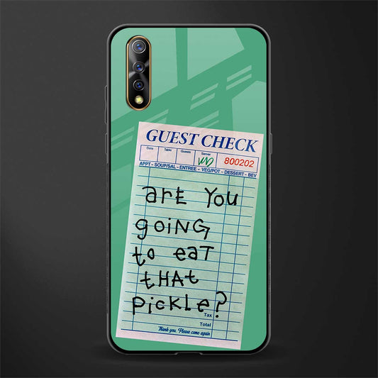 eat that pickle glass case for vivo s1 image