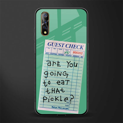 eat that pickle glass case for vivo z1x image