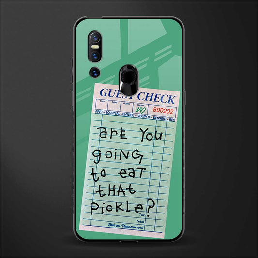 eat that pickle glass case for vivo v15 image