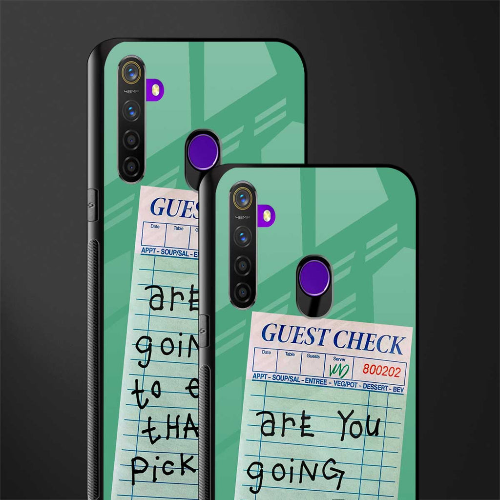 eat that pickle glass case for realme 5 image-2