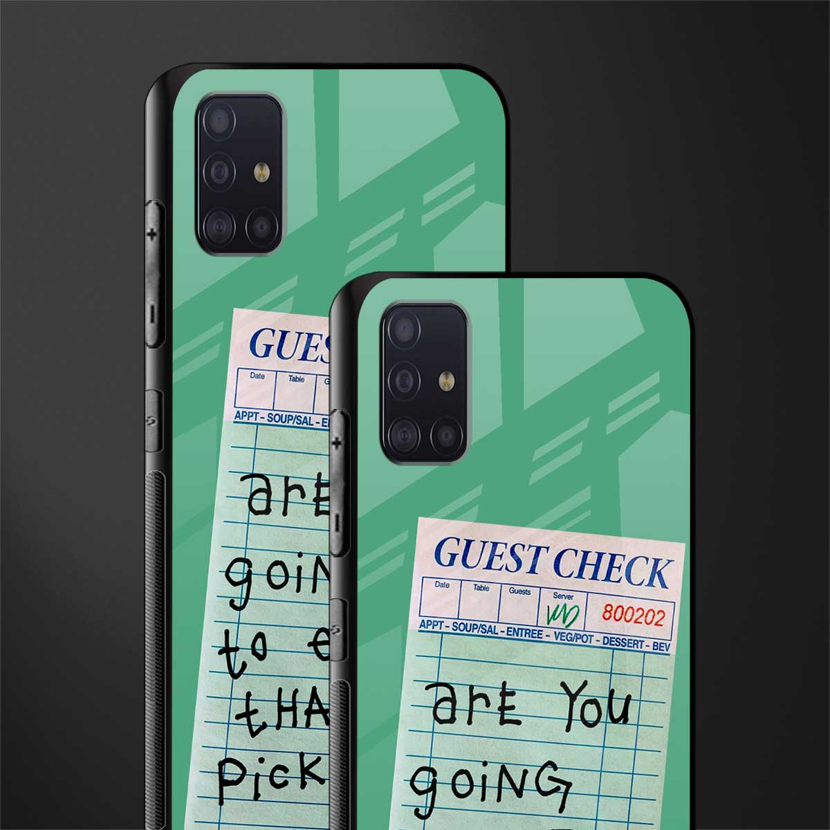 eat that pickle glass case for samsung galaxy a71 image-2