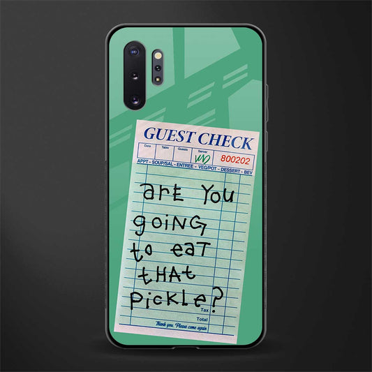 eat that pickle glass case for samsung galaxy note 10 plus image