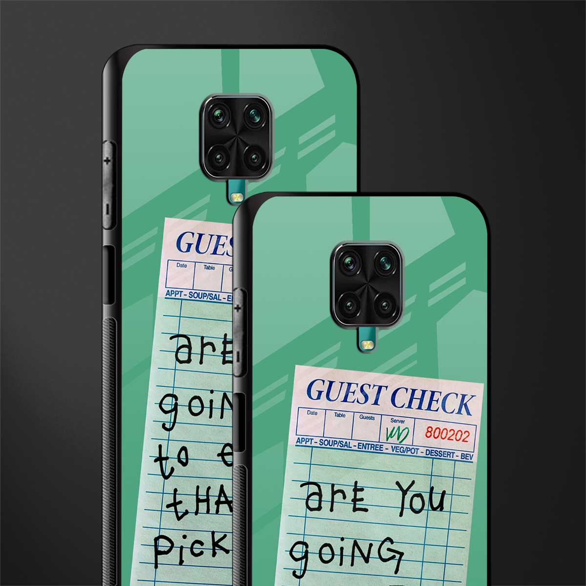 eat that pickle glass case for redmi note 9 pro max image-2